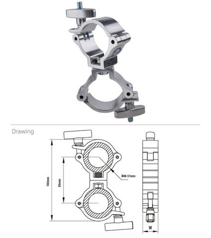 Swivel Black Burger Coupler
