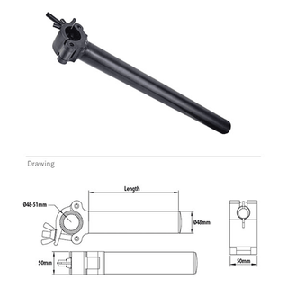 Boom Arm  250mm Black