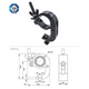 Slim Handcuff/Scanner Clamp Black