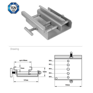 Kupo Steel Tent Clamp Silver (Marquee Clamp)