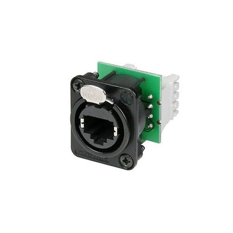 Neutrik Panel mount w/ IDC 110 Punch Down - Black