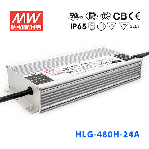 Mean Well HLG 480w 24vdc CV/CC PSU