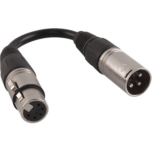 5pin Female to 3 pin Male DMX cable