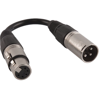 5pin Female to 3 pin Male DMX cable