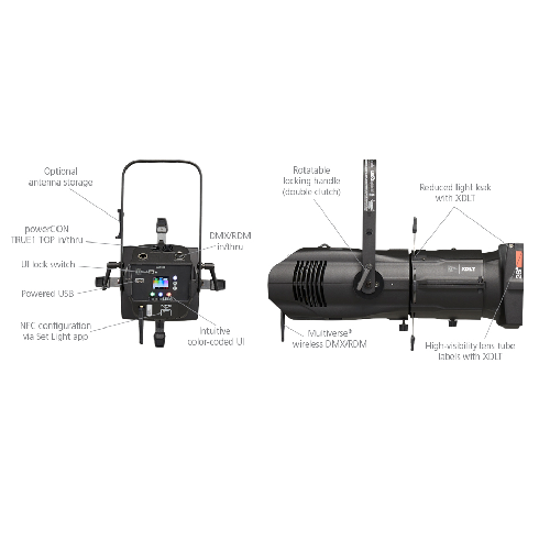 Source 4 LED Luminaire Black Series 3 Lustr x8 Engine Body only