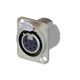 Neutrik 5 Pin Female Panel Mount with Nickel Housing and Silver Contacts