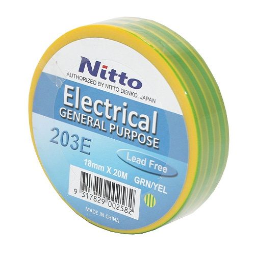 Electrical Tape Yellow/Green (NITTO)