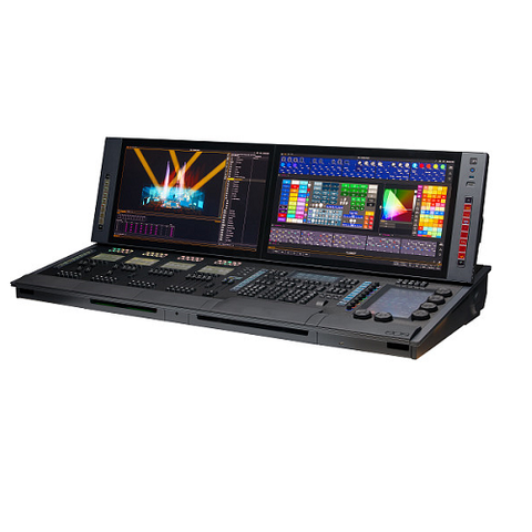 EOS Apex 20 Lighting Console 24K Output; 2x 27" Displays