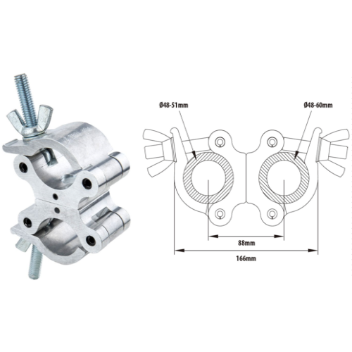 Swivel Mighty Coupler 50mm - 60mm