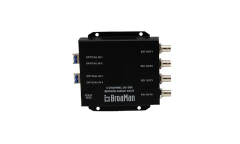 BroaMan 4x Fibre to 3G-SDI Converter