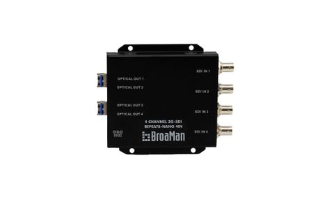 BroaMan 4x 3G-SDI to Fibre Converter