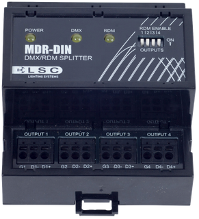 MDR-DIN Splitter; Push terminals I/O & power