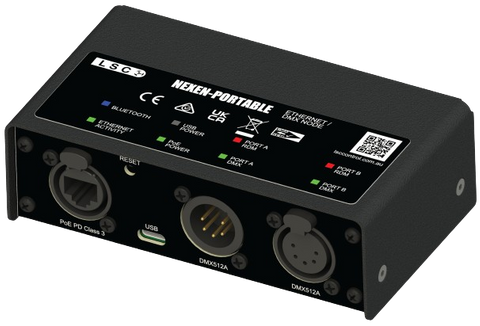 NEXEN-DIN 2 Port DMX/RDM Portable Node