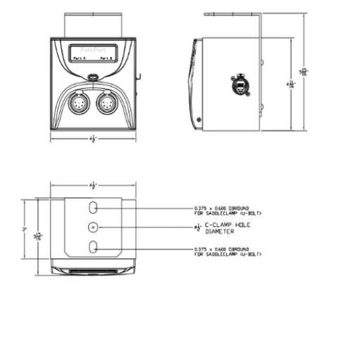 6911 Pathport C-Series Portable/ Hanging Enclosure