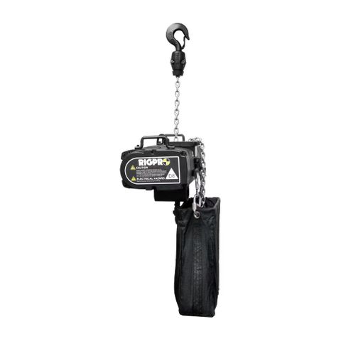 RigPro 1 Ton Chain Hoist, 20m x 7.1mm Chain, Chain Bag, 400v/3p/50Hz 16 CEE Plug