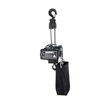 RigPro 2 TON Chain Hoist, 20m X 7.1mm Chain, Chain Bag, 16A Cee Plug 400v/3P/50H