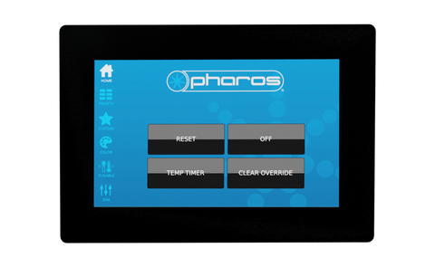 Pharos Designer Touch 5" touch screen, PoE, Black