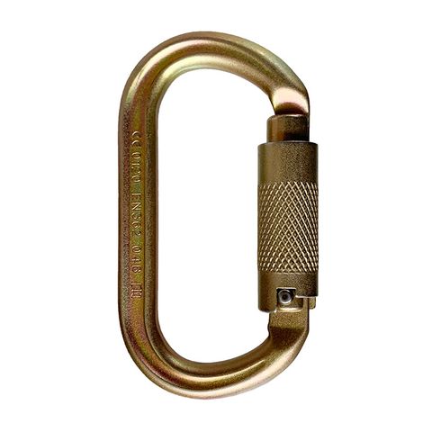 ISC Steel Oval Supersafe Carabiner - Keylock 40kN