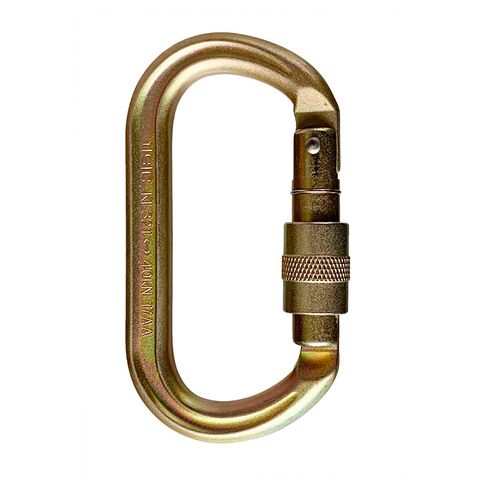 ISC Steel Oval Screwgate Carabiner - Keylock 40kN