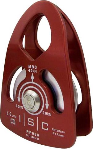ISC Small Single Prussic Pulley Fixed Wheel Shear Reduction