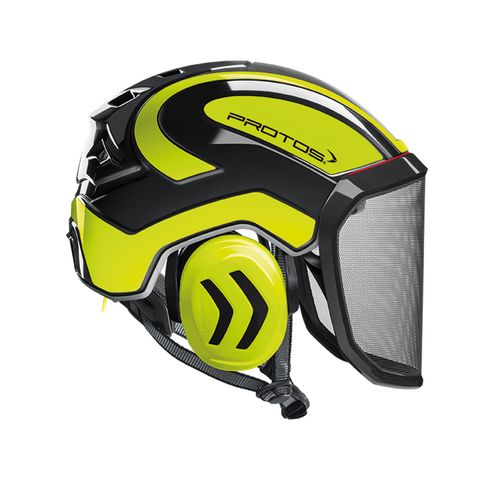 PROTOS&reg; Integral Arborist Helmet - Black/Yellow