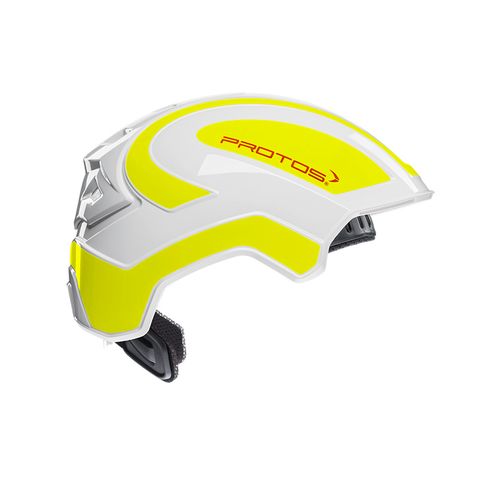 PROTOS® Integral Industry Helmet - White/Neon-Yellow