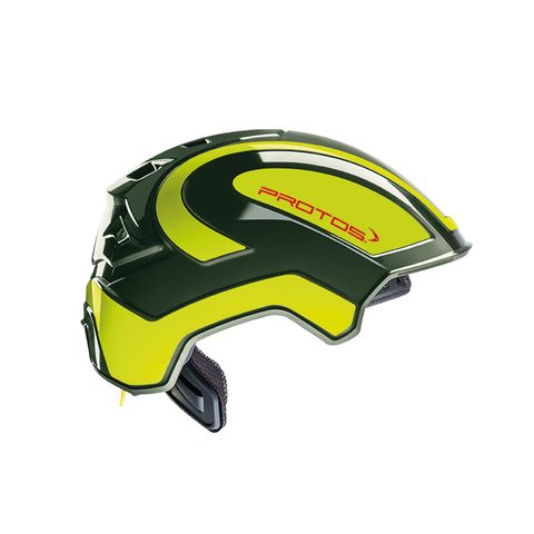 PROTOS® Integral Industry Helmet - Olive/Neon-Yellow