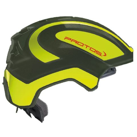 PROTOS&reg; Integral Industry Helmet - Olive/Neon-Yellow