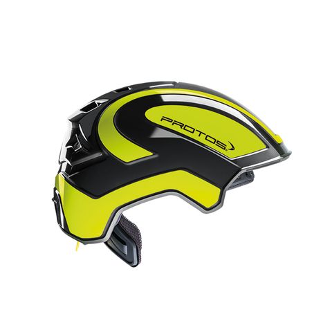 PROTOS® Integral Industry Helmet - Black/Neon-Yellow