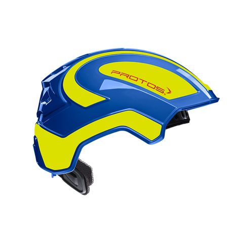 PROTOS® Integral Industry Helmet - Blue/Neon-Yellow