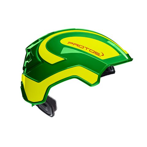 PROTOS® Integral Industry Helmet - Green/Neon-Yellow