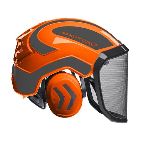PROTOS® Integral Forestry Helmet - Orange/Grey