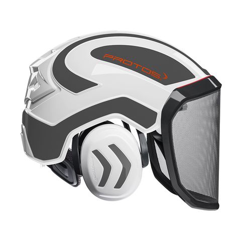 PROTOS® Integral Forestry Helmet - White/Black