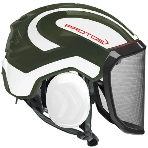 PROTOS&reg; Integral Arborist Helmet - Olive/White