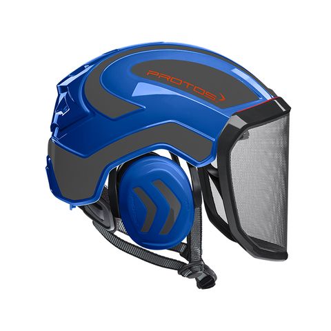 PROTOS® Integral Arborist Helmet - Blue/Grey