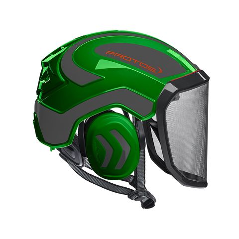 PROTOS® Integral Arborist Helmet - Green/Grey