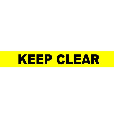 Keep Clear Tape