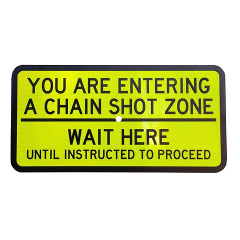 Sign Suppliment "Chain Shot" 900 x 550