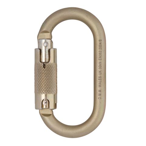 DMM 10mm Steel Oval Locksafe (Light Gold)