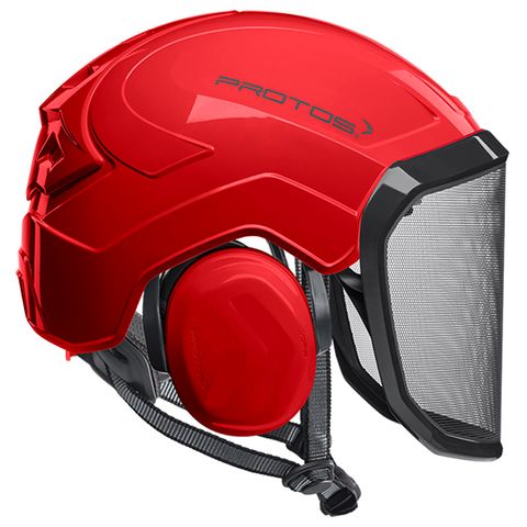 PROTOS® Integral Arborist Helmet - Red