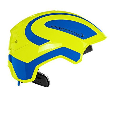 PROTOS® Integral Industry Helmet - Neon Yellow/Blue
