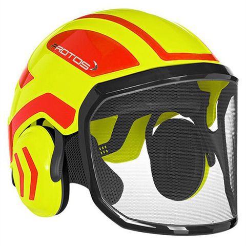 PROTOS® Integral Forestry Helmet - Neon Yellow/Red