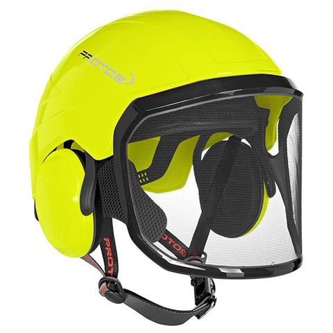 PROTOS® Integral Arborist Helmet - Neon Yellow