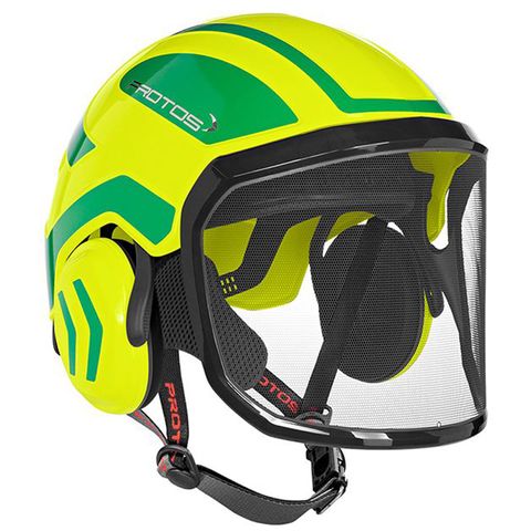PROTOS® Integral Arborist Helmet - Neon Yellow/Green
