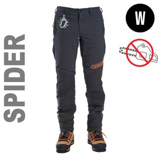 Clogger Spider Women's Trousers - Grey  XS : 84-88cm (No Chainsaw Protection)