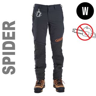 .Clogger Spider Women's Trousers - Grey  XS : 84-88cm (No Chainsaw Protection)