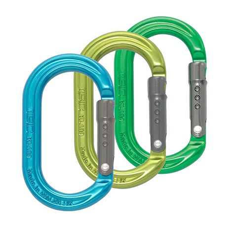 ISC Oval Accessory Carabiner - Straight Gate 3 Pack - 9kN