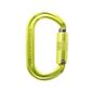 ISC Aluminium Oval Supersafe Carabiner - 3 Pack (Lemon/Titanium Grey)