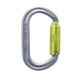 ISC Aluminium Oval Supersafe Carabiner - 3 Pack (Lemon/Titanium Grey)