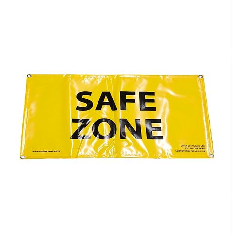 PVC 'SAFE ZONE' banner